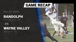 Recap: Randolph  vs. Wayne Valley  2016