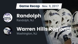 Recap: Randolph  vs. Warren Hills Regional  2017