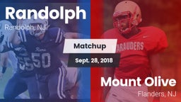 Matchup: Randolph  vs. Mount Olive  2018