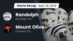 Recap: Randolph  vs. Mount Olive  2018