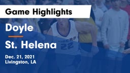 Doyle  vs St. Helena Game Highlights - Dec. 21, 2021