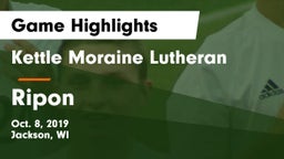 Kettle Moraine Lutheran  vs Ripon Game Highlights - Oct. 8, 2019
