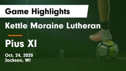 Kettle Moraine Lutheran  vs Pius XI Game Highlights - Oct. 24, 2020