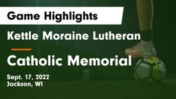 Kettle Moraine Lutheran  vs Catholic Memorial Game Highlights - Sept. 17, 2022
