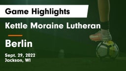 Kettle Moraine Lutheran  vs Berlin  Game Highlights - Sept. 29, 2022