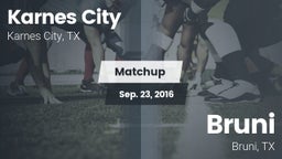 Matchup: Karnes City High vs. Bruni  2016