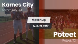 Matchup: Karnes City High vs. Poteet  2017
