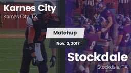 Matchup: Karnes City High vs. Stockdale  2017