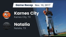 Recap: Karnes City  vs. Natalia  2017