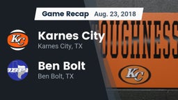 Recap: Karnes City  vs. Ben Bolt  2018