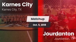 Matchup: Karnes City High vs. Jourdanton  2018