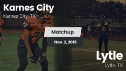 Matchup: Karnes City High vs. Lytle  2018