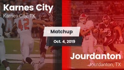 Matchup: Karnes City High vs. Jourdanton  2019
