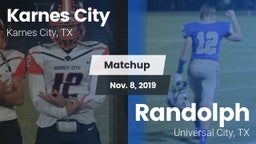 Matchup: Karnes City High vs. Randolph  2019