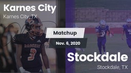 Matchup: Karnes City High vs. Stockdale  2020