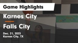 Karnes City  vs Falls City  Game Highlights - Dec. 21, 2023