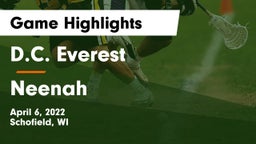 D.C. Everest  vs Neenah  Game Highlights - April 6, 2022