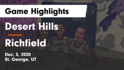 Desert Hills  vs Richfield  Game Highlights - Dec. 5, 2020