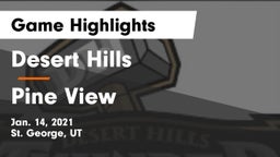 Desert Hills  vs Pine View  Game Highlights - Jan. 14, 2021