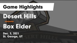 Desert Hills  vs Box Elder  Game Highlights - Dec. 3, 2021