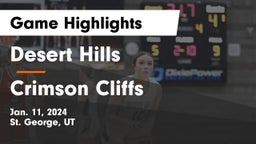 Desert Hills  vs Crimson Cliffs  Game Highlights - Jan. 11, 2024