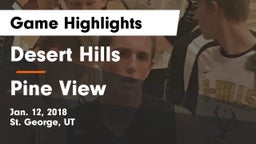 Desert Hills  vs Pine View Game Highlights - Jan. 12, 2018
