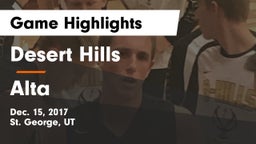 Desert Hills  vs Alta  Game Highlights - Dec. 15, 2017