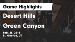Desert Hills  vs Green Canyon  Game Highlights - Feb. 23, 2018