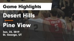 Desert Hills  vs Pine View  Game Highlights - Jan. 23, 2019