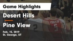 Desert Hills  vs Pine View  Game Highlights - Feb. 15, 2019