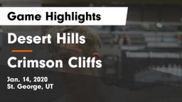 Desert Hills  vs Crimson Cliffs  Game Highlights - Jan. 14, 2020