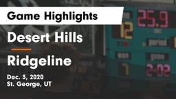 Desert Hills  vs Ridgeline  Game Highlights - Dec. 3, 2020