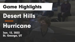 Desert Hills  vs Hurricane  Game Highlights - Jan. 12, 2022