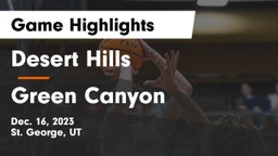 Desert Hills  vs Green Canyon  Game Highlights - Dec. 16, 2023