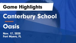 Canterbury School vs Oasis Game Highlights - Nov. 17, 2020