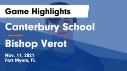 Canterbury School vs Bishop Verot  Game Highlights - Nov. 11, 2021
