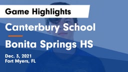 Canterbury School vs Bonita Springs HS Game Highlights - Dec. 3, 2021