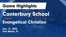 Canterbury School vs Evangelical Christian  Game Highlights - Jan. 17, 2023