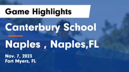 Canterbury School vs Naples , Naples,FL Game Highlights - Nov. 7, 2023