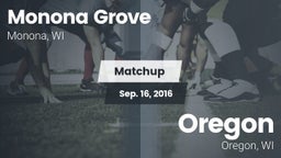 Matchup: Monona Grove High vs. Oregon  2016