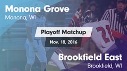 Matchup: Monona Grove High vs. Brookfield East  2016