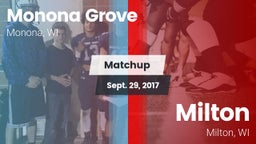 Matchup: Monona Grove High vs. Milton  2017
