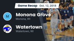 Recap: Monona Grove  vs. Watertown  2018