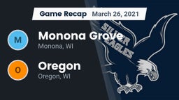 Recap: Monona Grove  vs. Oregon  2021