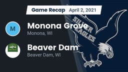 Recap: Monona Grove  vs. Beaver Dam  2021