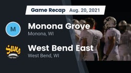 Recap: Monona Grove  vs. West Bend East  2021