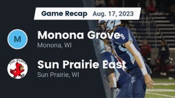Recap: Monona Grove  vs. Sun Prairie East  2023