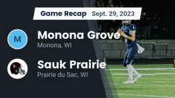 Recap: Monona Grove  vs. Sauk Prairie  2023