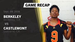 Recap: Berkeley  vs. Castlemont  2016