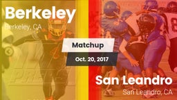 Matchup: Berkeley  vs. San Leandro  2017